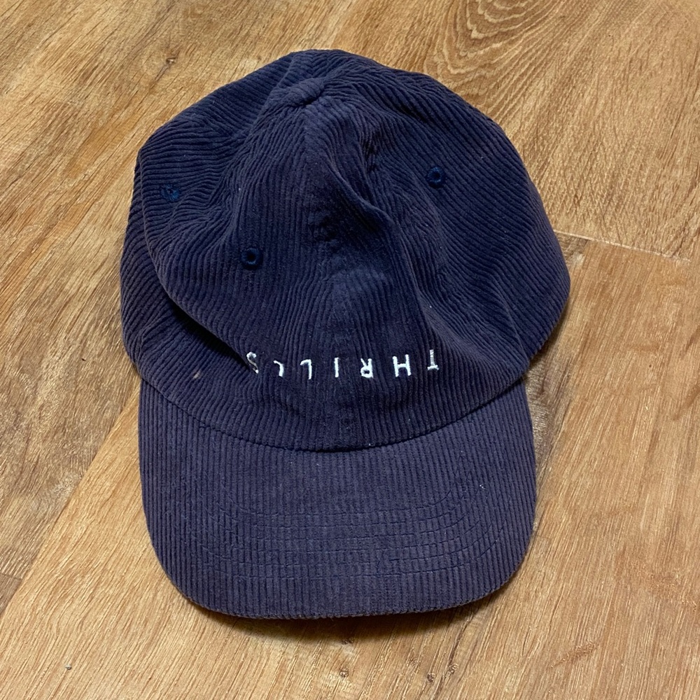 Thrills Dark Blue Corduroy Hat